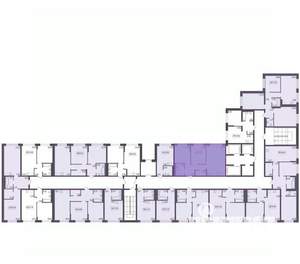 3-к квартира, вторичка, 57м2, 8/17 этаж
