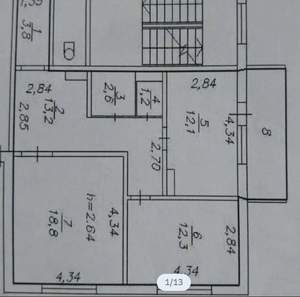 2-к квартира, вторичка, 64м2, 16/16 этаж