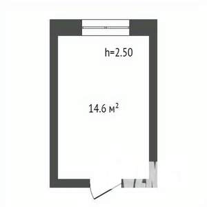 Студия квартира, вторичка, 15м2, 5/5 этаж