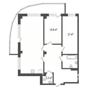 3-к квартира, вторичка, 109м2, 20/24 этаж