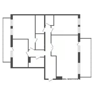 4-к квартира, вторичка, 120м2, 1/4 этаж