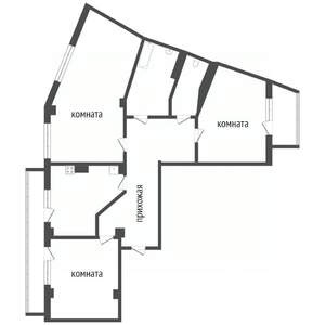 3-к квартира, вторичка, 83м2, 2/16 этаж