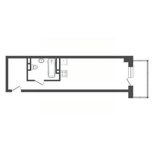 Студия квартира, вторичка, 30м2, 11/25 этаж