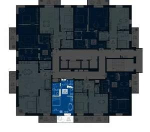 1-к квартира, вторичка, 30м2, 18/19 этаж