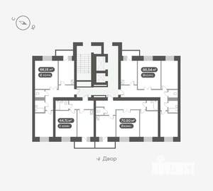 2-к квартира, вторичка, 66м2, 10/16 этаж