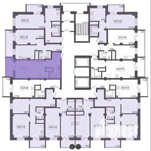 Студия квартира, строящийся дом, 34м2, 15/17 этаж