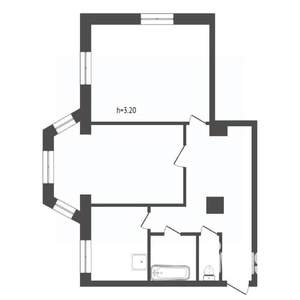 2-к квартира, вторичка, 58м2, 2/4 этаж