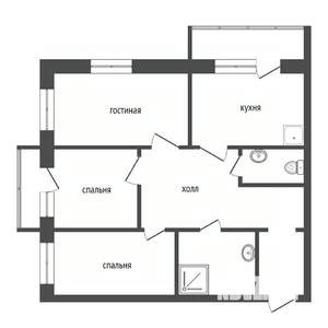 3-к квартира, вторичка, 103м2, 10/24 этаж