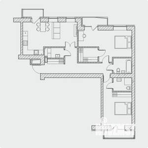 3-к квартира, сданный дом, 93м2, 9/9 этаж