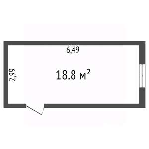 Студия квартира, вторичка, 18м2, 3/5 этаж