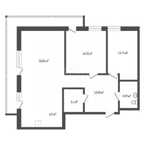 2-к квартира, вторичка, 98м2, 9/21 этаж