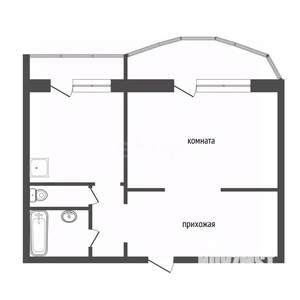 1-к квартира, вторичка, 41м2, 9/10 этаж