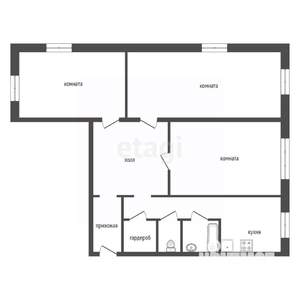 3-к квартира, вторичка, 74м2, 5/5 этаж