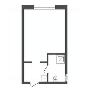 Студия квартира, вторичка, 37м2, 12/17 этаж