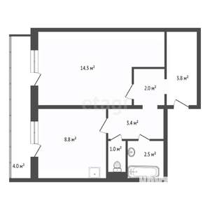1-к квартира, вторичка, 36м2, 9/10 этаж