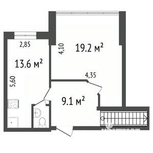 3-к квартира, вторичка, 88м2, 3/16 этаж