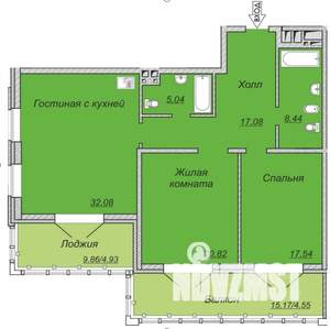 3-к квартира, вторичка, 113м2, 5/20 этаж