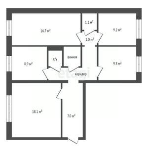4-к квартира, вторичка, 83м2, 6/10 этаж