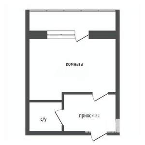Студия квартира, вторичка, 31м2, 6/18 этаж