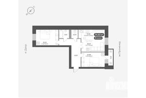 3-к квартира, вторичка, 74м2, 7/16 этаж