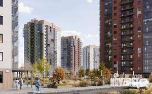 1-к квартира, строящийся дом, 40м2, 8/17 этаж