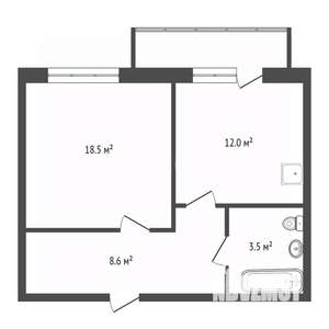 1-к квартира, вторичка, 42м2, 4/14 этаж