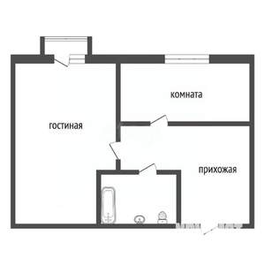2-к квартира, вторичка, 41м2, 5/5 этаж