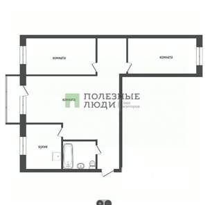 3-к квартира, вторичка, 58м2, 3/5 этаж