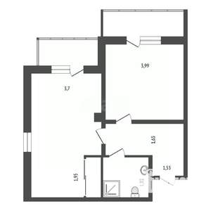 2-к квартира, вторичка, 51м2, 10/18 этаж