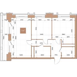 2-к квартира, вторичка, 73м2, 2/24 этаж