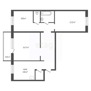 3-к квартира, вторичка, 67м2, 10/10 этаж