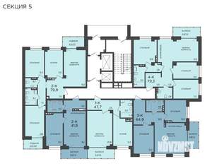 3-к квартира, строящийся дом, 80м2, 11/19 этаж