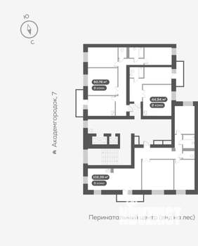 2-к квартира, вторичка, 45м2, 6/14 этаж