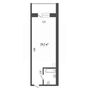 Студия квартира, вторичка, 34м2, 10/18 этаж