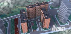 1-к квартира, строящийся дом, 36м2, 15/19 этаж