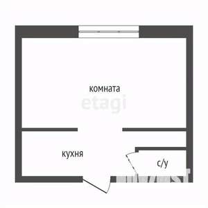 1-к квартира, вторичка, 15м2, 1/5 этаж