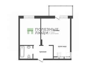 2-к квартира, вторичка, 41м2, 4/25 этаж