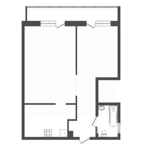 2-к квартира, вторичка, 54м2, 10/19 этаж