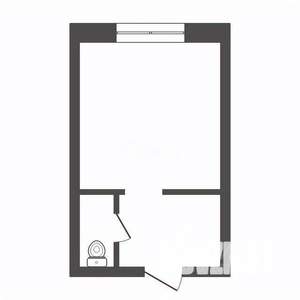 Студия квартира, вторичка, 14м2, 4/5 этаж