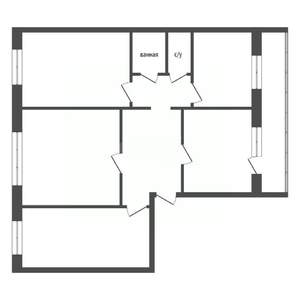 4-к квартира, вторичка, 79м2, 4/5 этаж