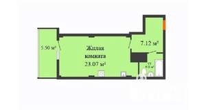 Студия квартира, вторичка, 34м2, 10/17 этаж