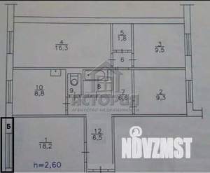 4-к квартира, вторичка, 82м2, 7/10 этаж