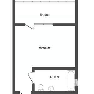 Студия квартира, вторичка, 29м2, 10/10 этаж