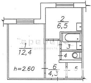 1-к квартира, вторичка, 28м2, 1/9 этаж
