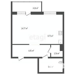 1-к квартира, вторичка, 34м2, 3/9 этаж