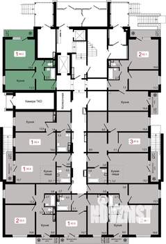 1-к квартира, вторичка, 44м2, 14/17 этаж