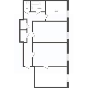 3-к квартира, вторичка, 89м2, 9/16 этаж