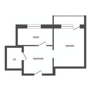 1-к квартира, вторичка, 40м2, 8/17 этаж