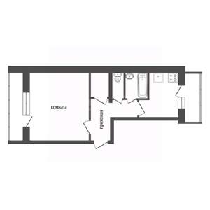 1-к квартира, вторичка, 36м2, 8/9 этаж