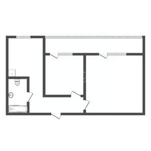 2-к квартира, вторичка, 53м2, 6/10 этаж